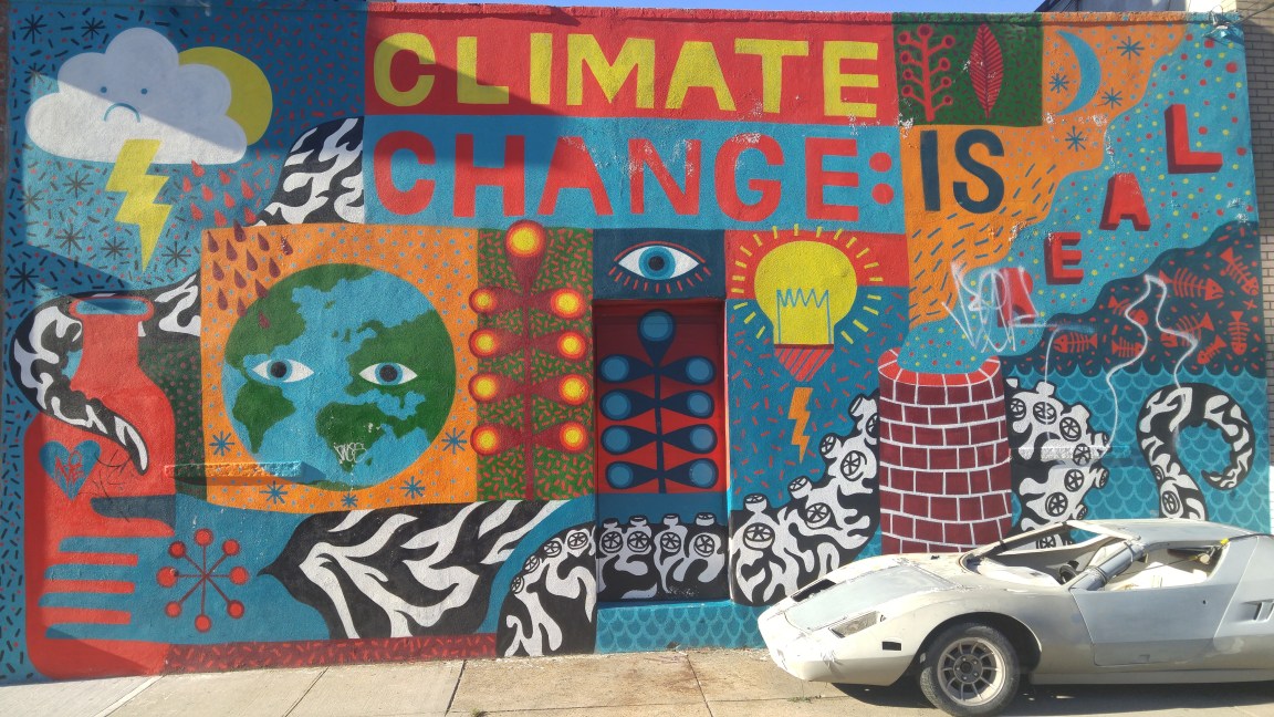 Mural-Climate Change is Real, Williamsburg, North 4th